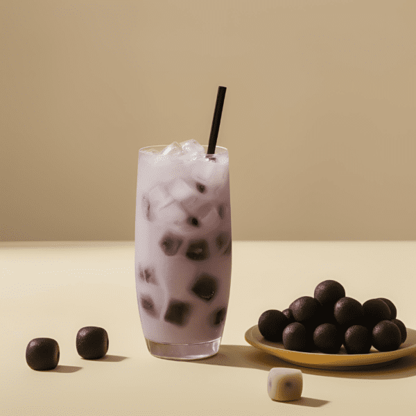 boba iced tea taro
