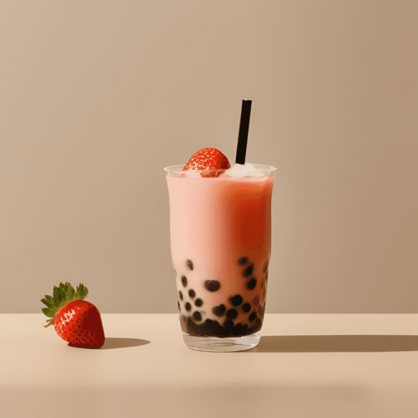 boba tea strawberry